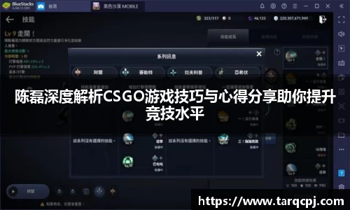 陈磊深度解析CSGO游戏技巧与心得分享助你提升竞技水平